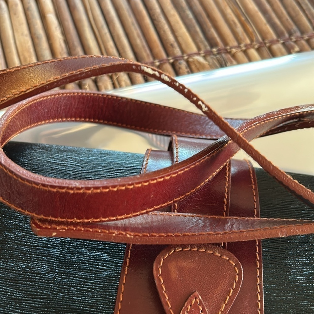 Bollini Genuine Italian Leather Black and Brown Crossbody Bag Classic Structured - Picture 16 of 16